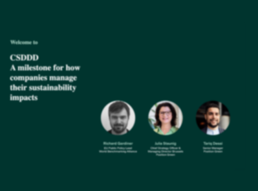 CSDDD – a milestone for how companies manage their sustainability impacts